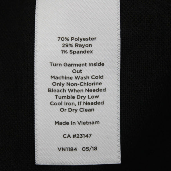 Talbots Sz SP X 27 Dark Brown Black Checkered Elastic Waist Skinny Poly Pant