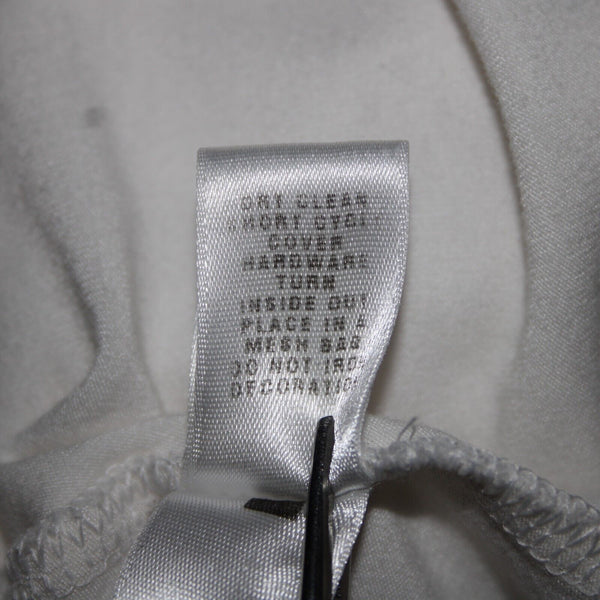 St John Jeans Sz M White Gold Studded Rhinestones Cross Rayon Spandex Tank Top