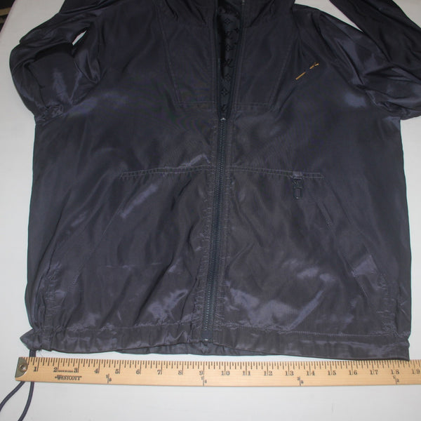Louis Vuitton Jacket TC 1256420 Sz 48 Navy Blue Reversible Logo 100% Polyamide