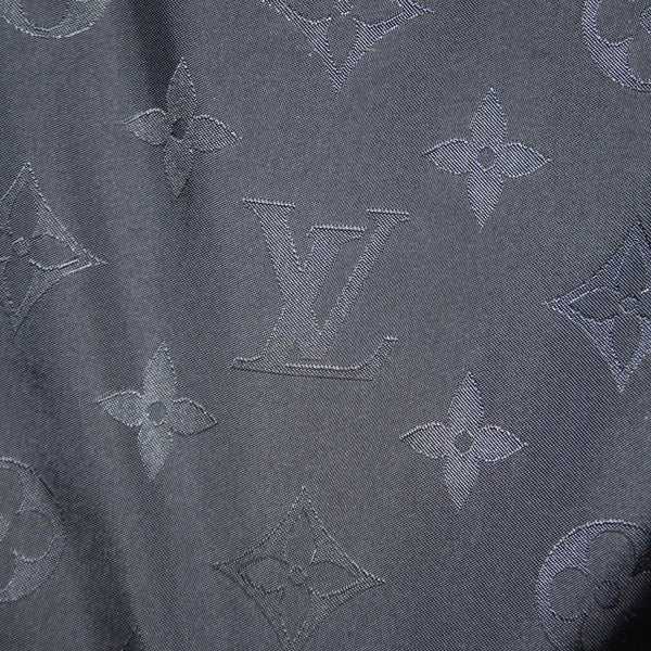Louis Vuitton Jacket TC 1256420 Sz 48 Navy Blue Reversible Logo 100% Polyamide