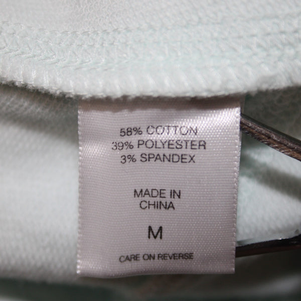 New York And Company AW Pant NEW $45 Sz M x 29 Aqua Blue Pockets Zip Cotton Poly