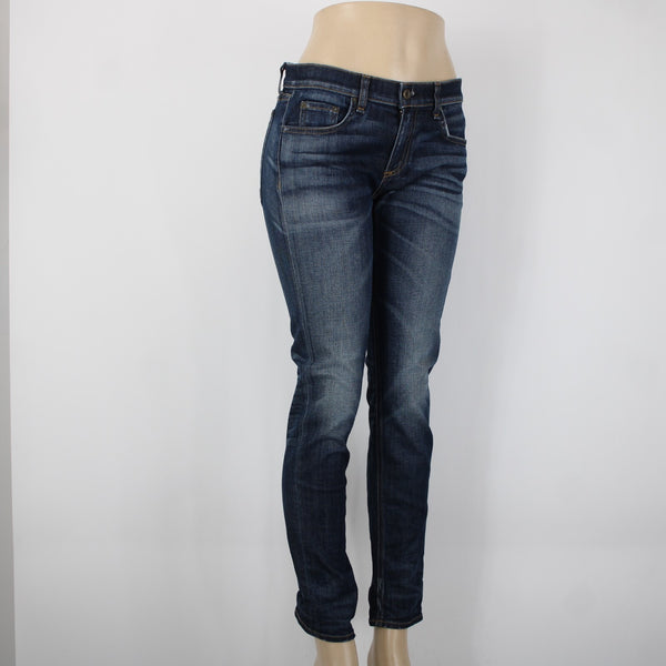 Rag Bone The Dre Sz 27 x 30 Blue Denim Straight Cotton Polyurethane Jeans