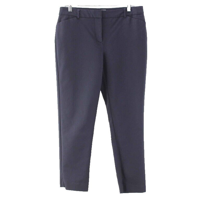 Charter Club Sz 8 X 26 Navy Classic Fit Cotton Nylon Spandex Crop Pant