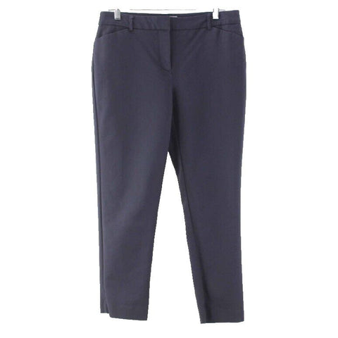 Charter Club Sz 8 X 26 Navy Classic Fit Cotton Nylon Spandex Crop Pant