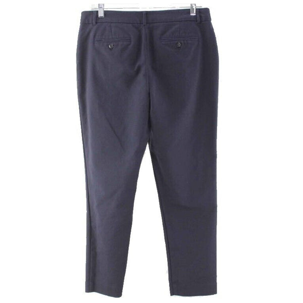 Charter Club Sz 8 X 26 Navy Classic Fit Cotton Nylon Spandex Crop Pant