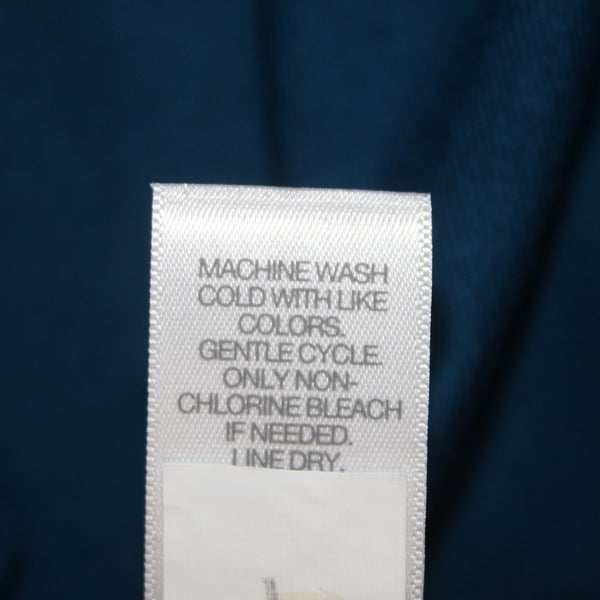 J Jill Dress NEW Sz M Prusianblu Blue Round Neck Pockets Midi Viscose Rayon