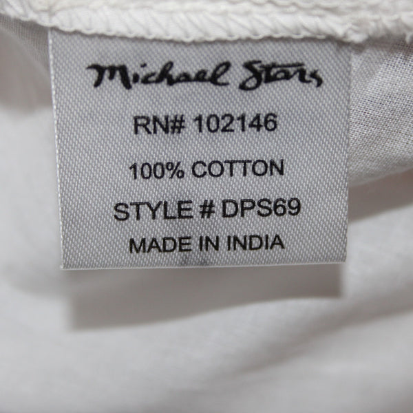 Michael Stars Sz S Blue White Multi Color Ruffles Striped 100% Cotton Dress