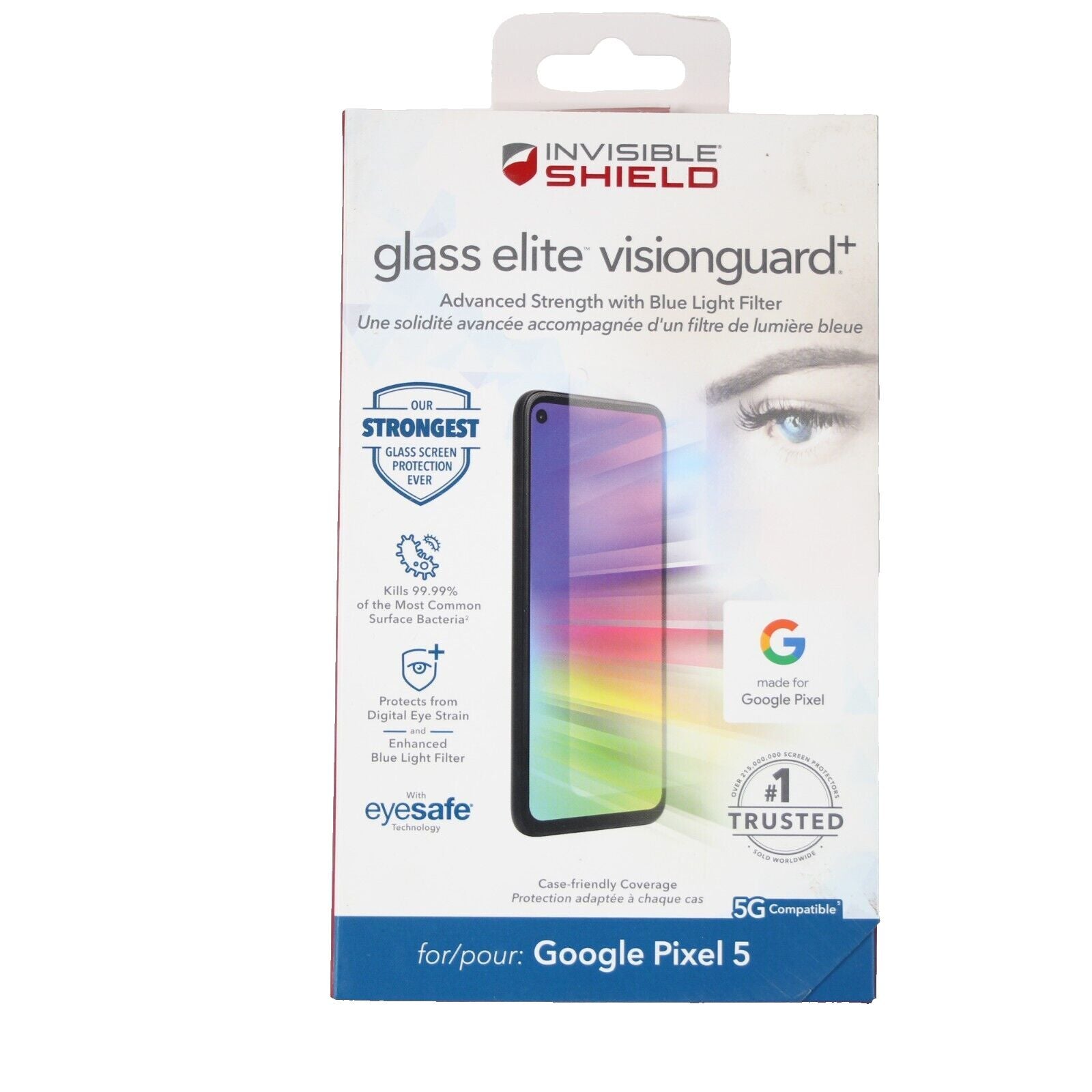 Invisible Shield NEW Eye Safe 5G Compatible Google Pixel 5 Screen Protector