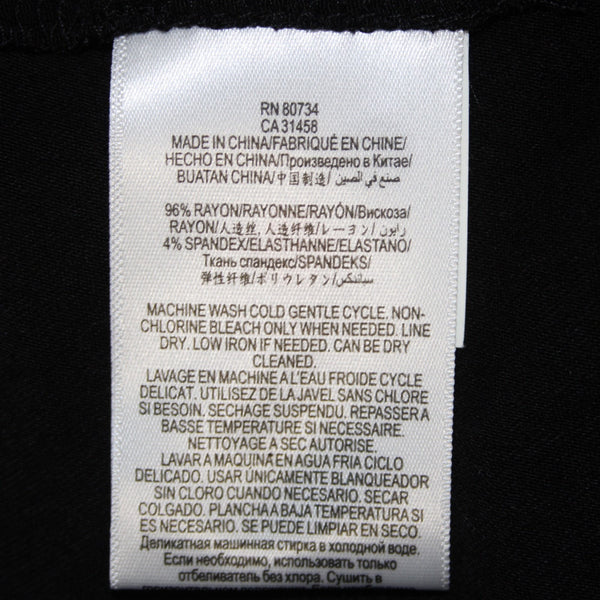 BCBGeneration Dress NEW $68 Sz XS Black Round Neck Unlined Rayon Spandex Dress