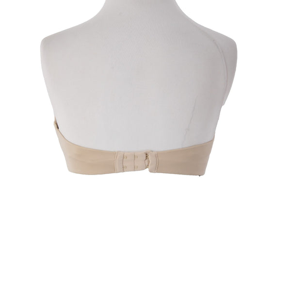 Maidenform Bra $48 Sz 34C Tan Padded Wired Strapless Nylon Spandex Bra