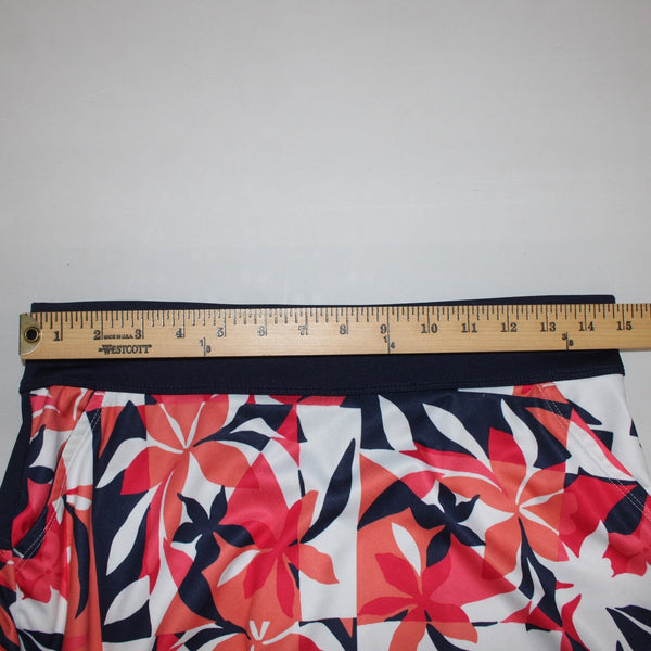 Callaway AW Skort Opti Dri Sz S Pink Navy White Elastic Waist Pull On 100% Poly
