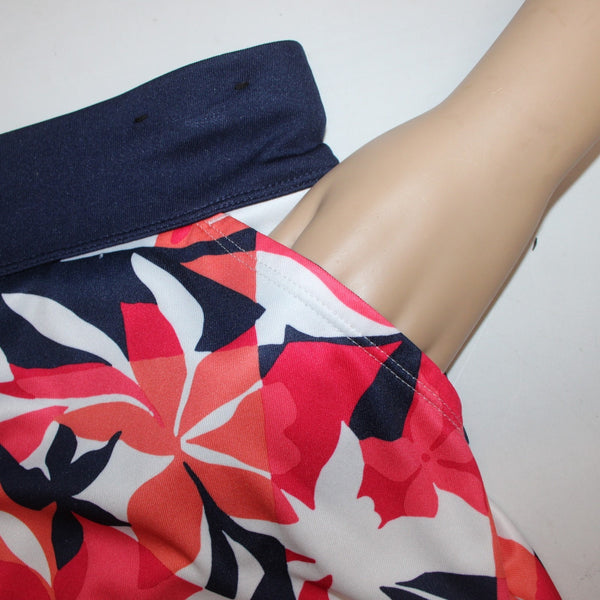 Callaway AW Skort Opti Dri Sz S Pink Navy White Elastic Waist Pull On 100% Poly