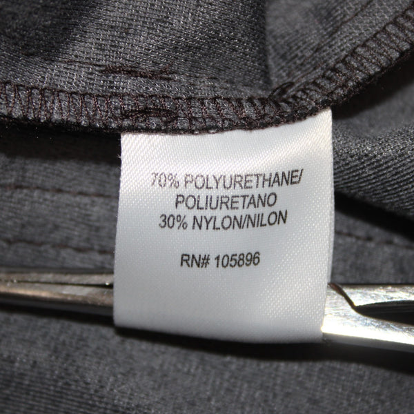 Worth Sz 14 Dark Brown Side Zipper Faux Leather Polyurethane Nylon 5 Pocket Pant