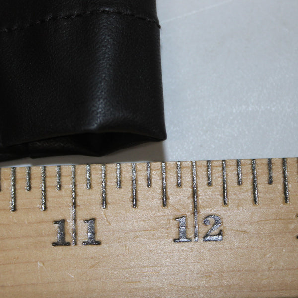 Worth Sz 14 Dark Brown Side Zipper Faux Leather Polyurethane Nylon 5 Pocket Pant