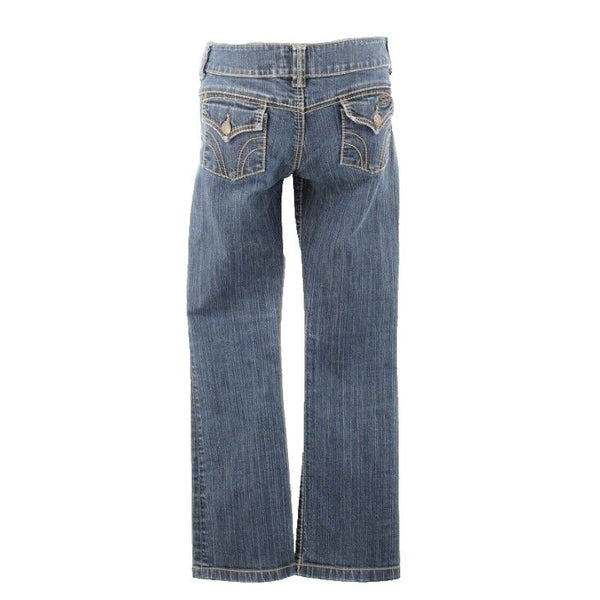 Serfontaine Sz 26 x 30 Blue Denim 2" Zipper Cotton Lycra Jean