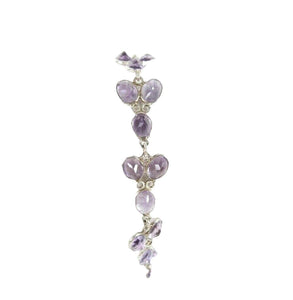 Tookalon Collection 8" Sterling Silver Amethyst Bracelet