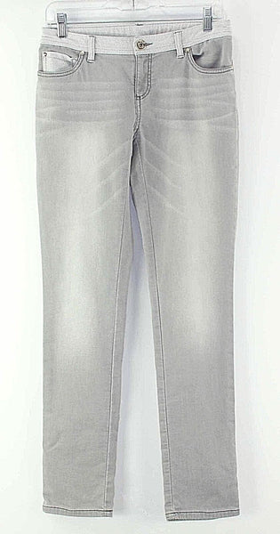 INC Sz 2 X 31 Gray French Terry Trim Washed Cotton Poly Spandex Pant