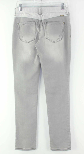 INC Sz 2 X 31 Gray French Terry Trim Washed Cotton Poly Spandex Pant