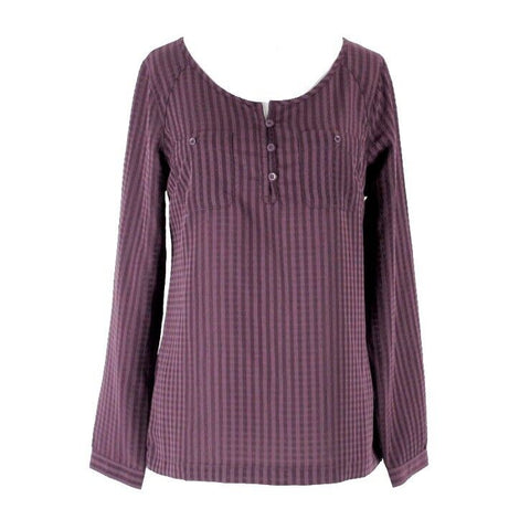 Eddie Bauer NEW $70 Sz S Purple Traverse Sheer Pullover 100% Polyester Top