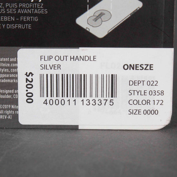Flip Out NEW $20 Strong 3M VHB Adhesive Silver Phone Handle Stand