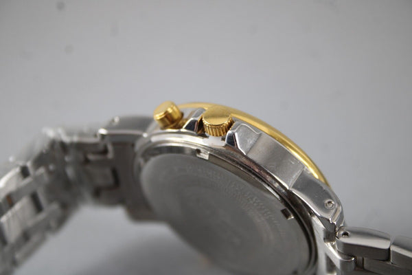 Invicta 3020 Sapphire Crystal Silver Gold Navy Water Resistant Stainless Watch