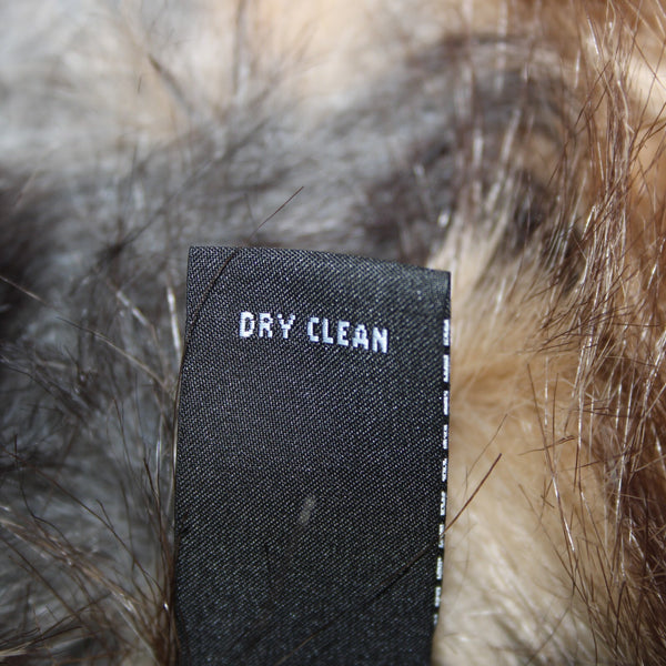 INC Radiance NEW $139 Sz XL Brown Tan Faux Fur Gray Chunky Knit Bohemian Vest