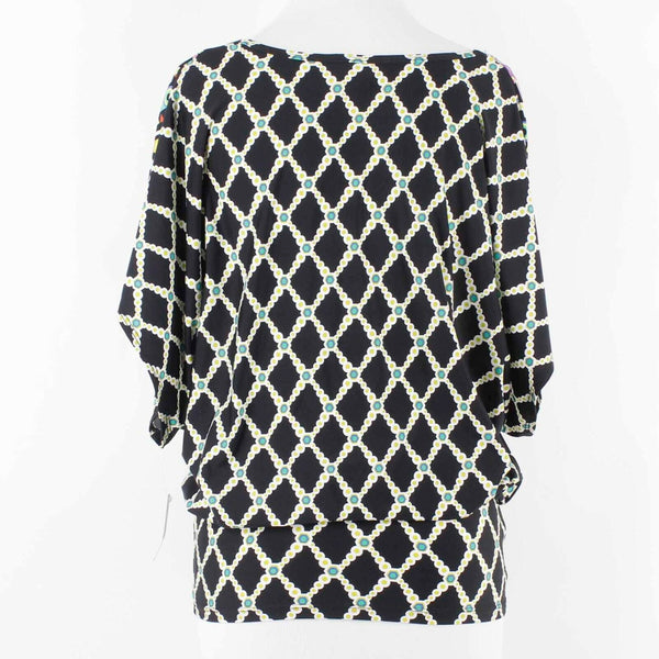 Trina Turk NEW Sz XS Black Multicolor Nylon Elastane Top
