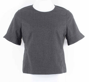Ann Taylor NEW $79 Sz 14P Black Taupe Back Zip Poly Rayon Spandex Top