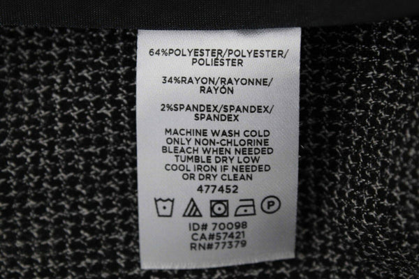 Ann Taylor NEW $79 Sz 14P Black Taupe Back Zip Poly Rayon Spandex Top