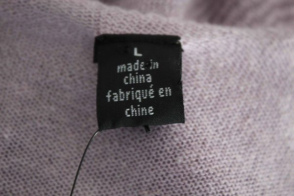 ISDA & CO NEW $109 Sz L Lavender Open Fall Front Linen Cotton Wrap Cardigan