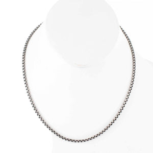 Claudia Agudelo 16" Ext. 2" Silvertone Chain Lobster Clasp Necklace