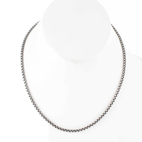 Claudia Agudelo 16" Ext. 2" Silvertone Chain Lobster Clasp Necklace