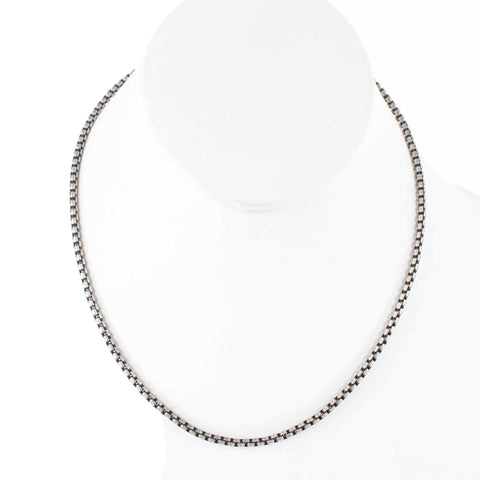 Claudia Agudelo 16" Ext. 2" Silvertone Chain Lobster Clasp Necklace