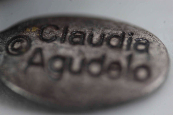 Claudia Agudelo 16" Ext. 2" Silvertone Chain Lobster Clasp Necklace