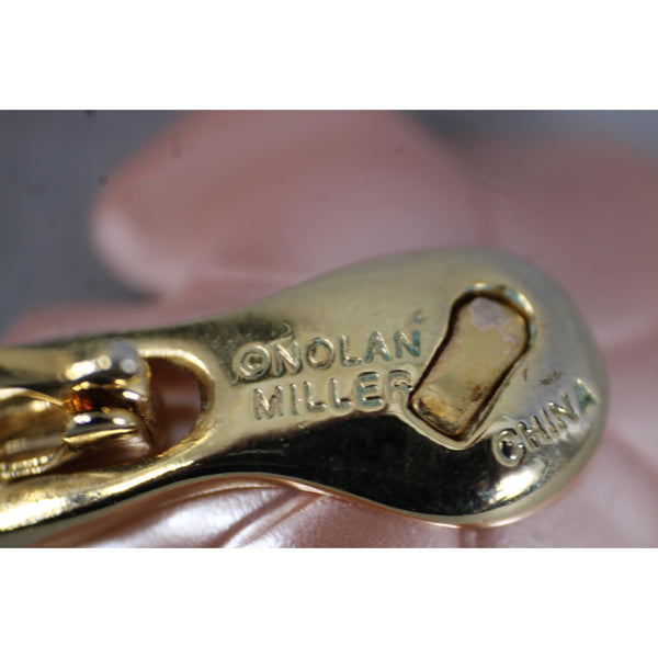 Nolan Miller Goldtone Pink Cubic Zirconia Flower Pendant