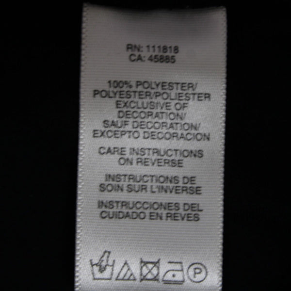 Michael Kors Sz 6 Black Silver Rivets Keyholes Elastic Waist 100% Poly Skirt