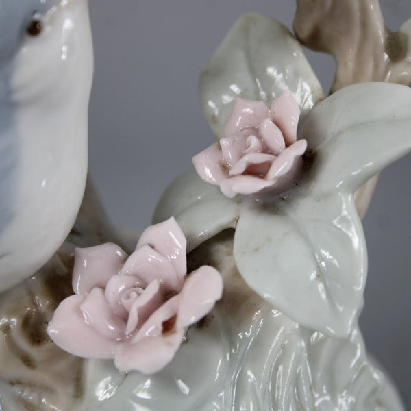 George Good Blue Birds Porcelain 8" Music Box