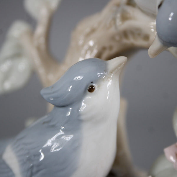 George Good Blue Birds Porcelain 8" Music Box