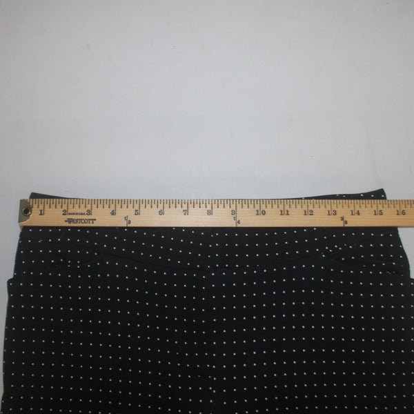 Chicos Pant NEW $90 Sz 0 T x 32 Black White Polka Dots Pockets Lyocell Spandex