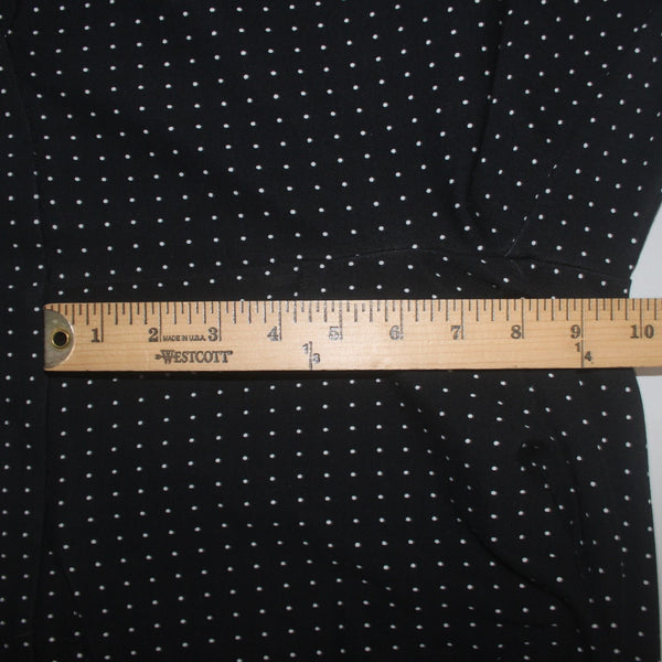 Chicos Pant NEW $90 Sz 0 T x 32 Black White Polka Dots Pockets Lyocell Spandex