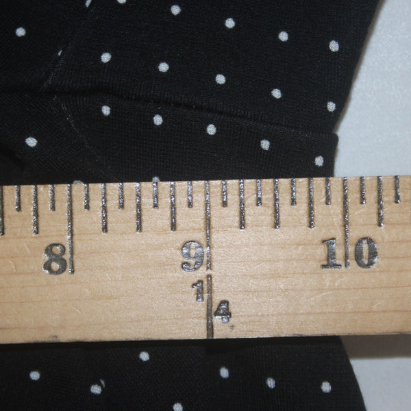 Chicos Pant NEW $90 Sz 0 T x 32 Black White Polka Dots Pockets Lyocell Spandex