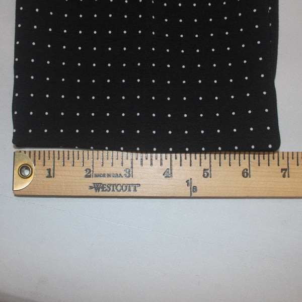 Chicos Pant NEW $90 Sz 0 T x 32 Black White Polka Dots Pockets Lyocell Spandex