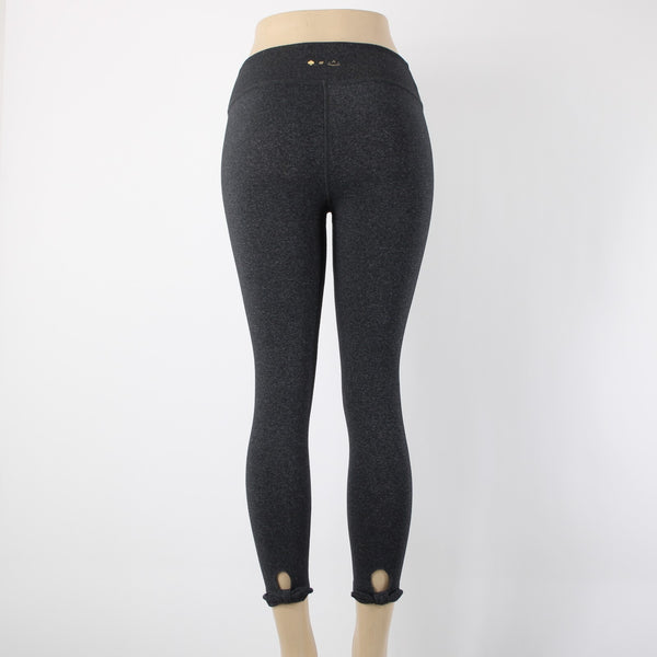Kate Spade Beyond Yoga Sz S x 20 Charcoal Black Pull On Polyamide Poly AW Pant