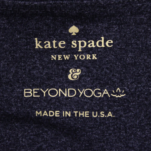 Kate Spade Beyond Yoga Sz S x 20 Charcoal Black Pull On Polyamide Poly AW Pant