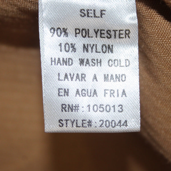 Savanna Jane Jacket Sz S Brown Multi Colored Embroidered Floral Poly Nylon