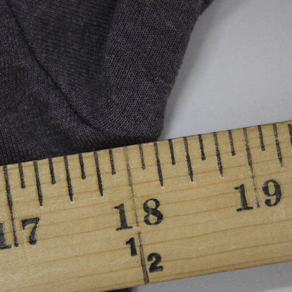 Prana Sz L Gray White Hooded Asymm Recycled Poly Organic Cotton Wrap Sweater