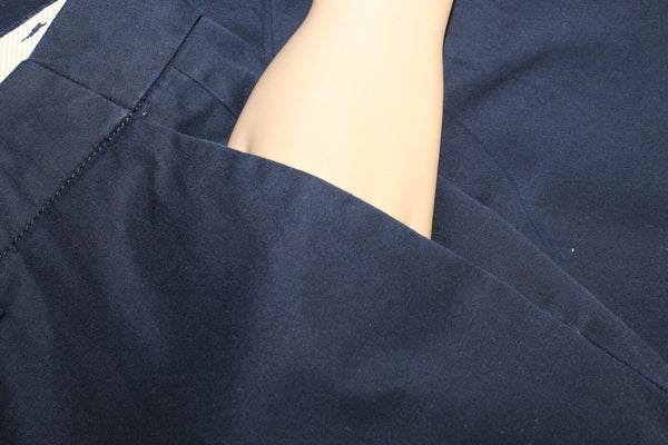 Talbots Chelsea Sz 8 X 23 Navy Blue Cotton Blend Crop Capri Length Pants
