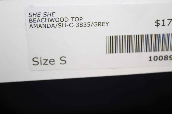 Amanda Uprichard NEW $179 Sz S Navy Blue Ruffle Beachwood 100% Cotton Top