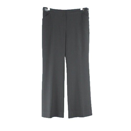 Jones NY Sz 8 x 29 Black Stretch Poly Viscose Blend Unlined Trouser Pant