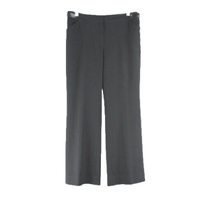 Jones NY Sz 8 x 29 Black Stretch Poly Viscose Blend Unlined Trouser Pant